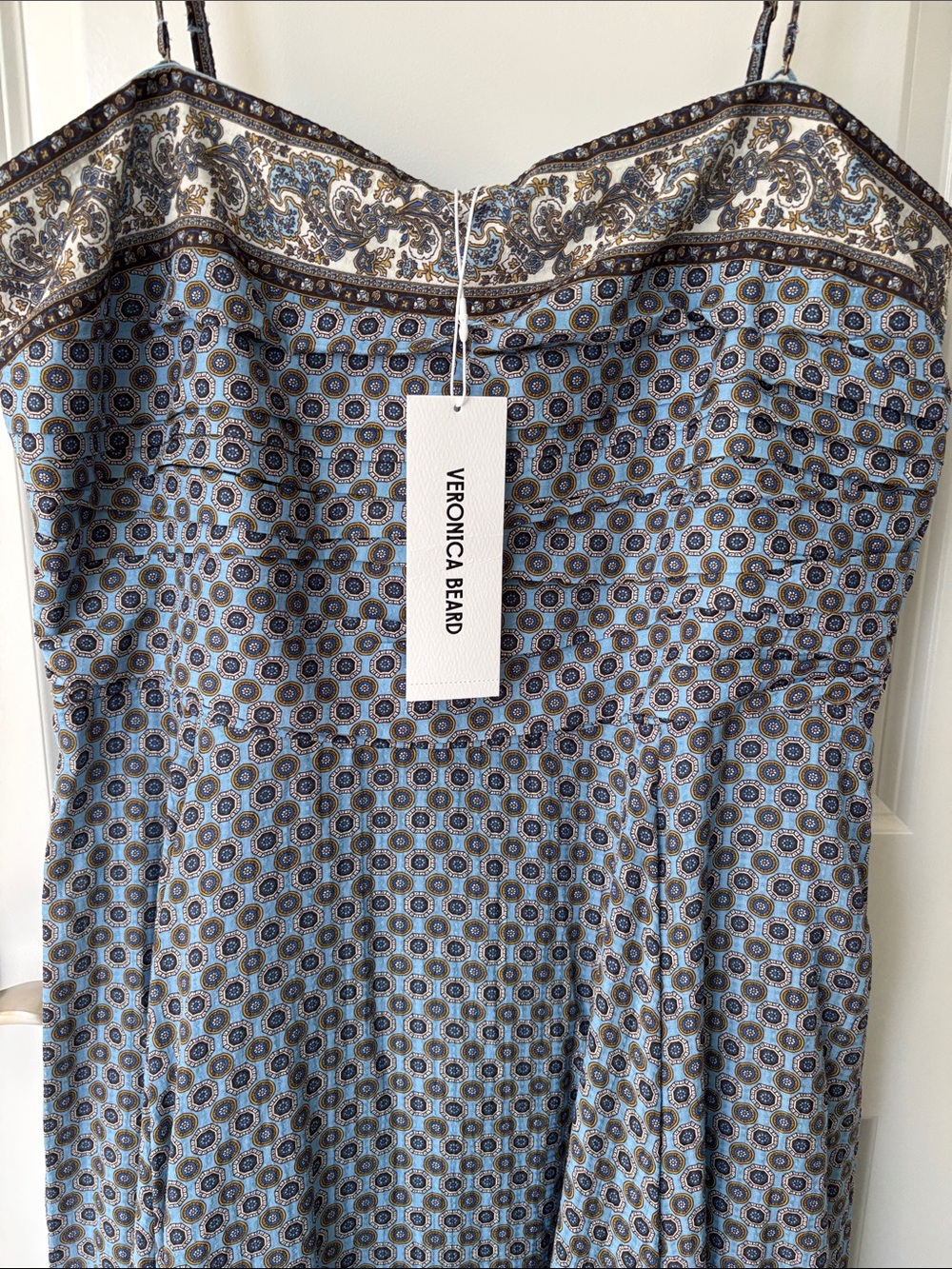 Veronica Beard Dress in Blue Jay Multi- size 14 - Picture 2 of 6